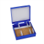 Plastový box na 25 ks mikroskopických preparátů, modrý