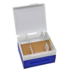Plastové boxy na 25 ks mikroskopických preparátů
